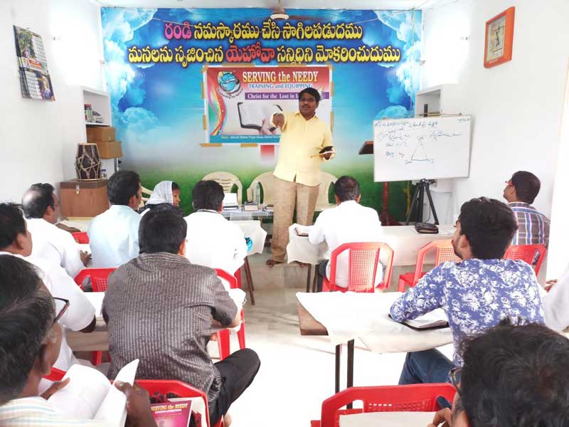 Pastor I.K. teaches one of his monthly BTCP Bible Training Classes